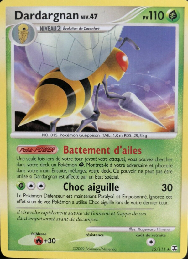 Dardargnan Niv. 47 15 — Rising Rivals (French Pokémon TCG card)