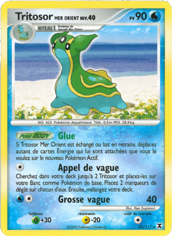Tritosor Mer Orient Niv. 40 21 — Rising Rivals (French Pokémon TCG card)