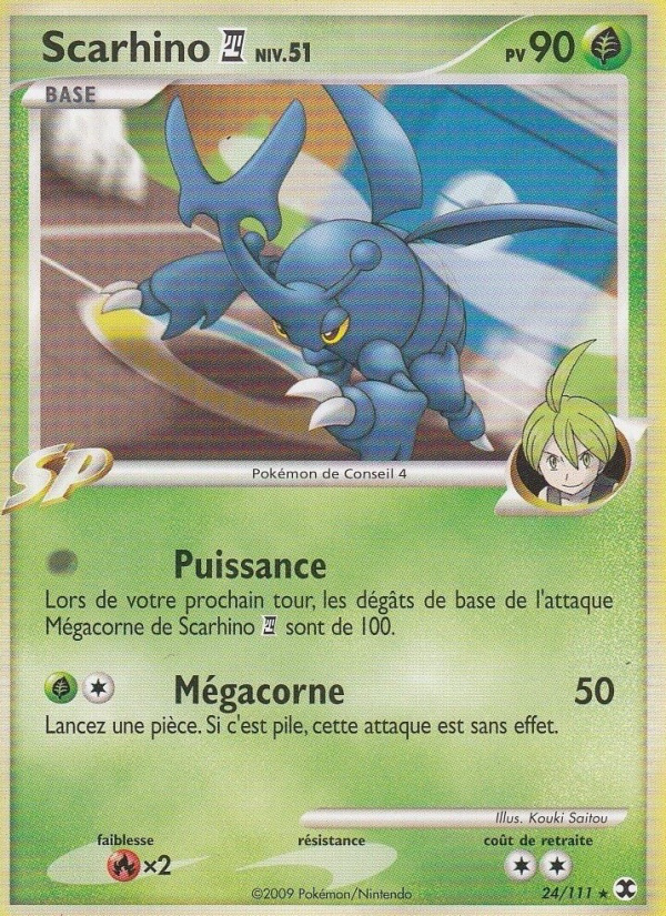 Scarhino Niv. 51 24 — Rising Rivals (French Pokémon TCG card)