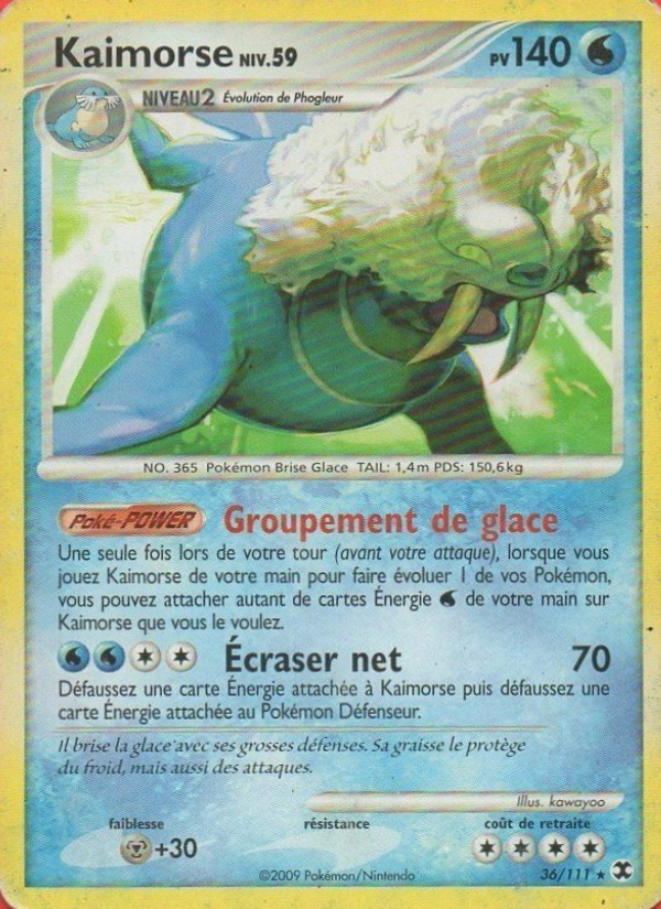 Kaimorse Niv. 59 36 — Rising Rivals (French Pokémon TCG card)