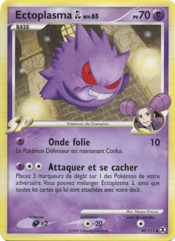 Ectoplasma Niv. 65 40 — Rising Rivals (French Pokémon TCG card)