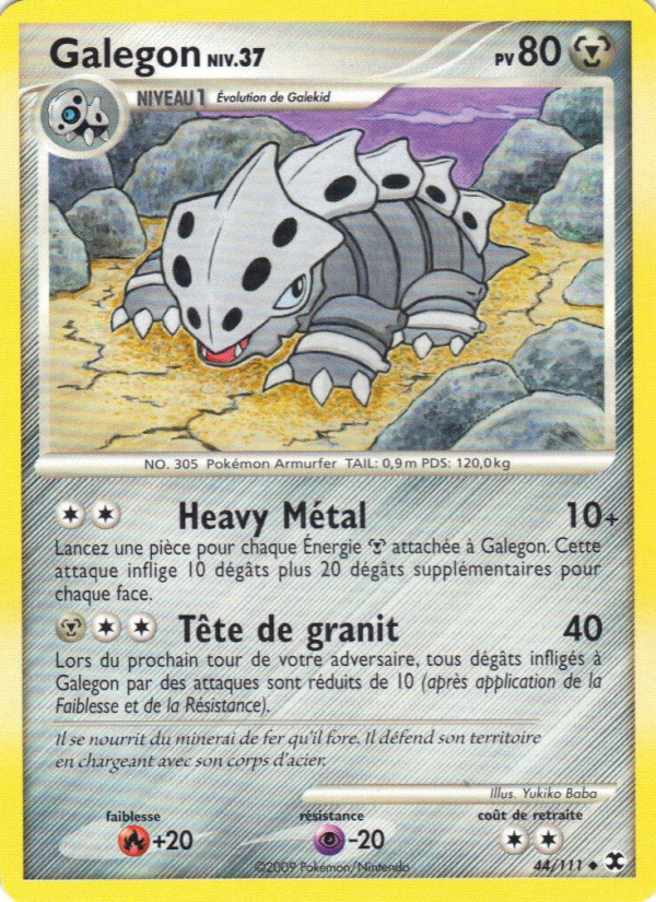 Galegon Niv. 37 44 — Rising Rivals (French Pokémon TCG card)