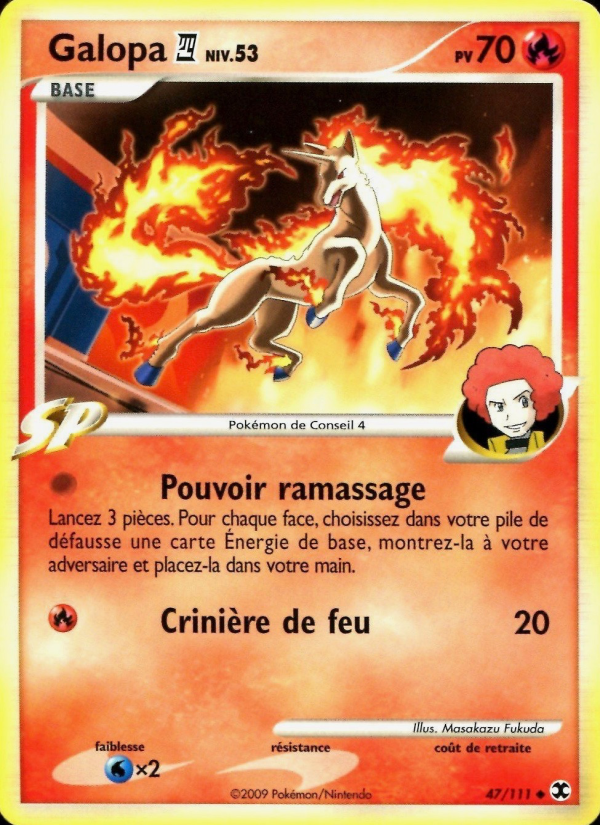Galopa Niv. 53 47 — Rising Rivals (French Pokémon TCG card)