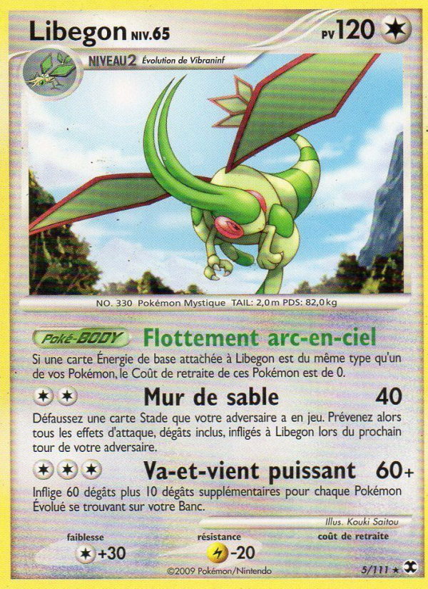 Flygon Niv. 65 5 — Rising Rivals (French Pokémon TCG card)