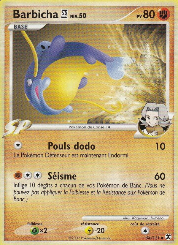 Barbicha Niv. 50 54 — Rising Rivals (French Pokémon TCG card)