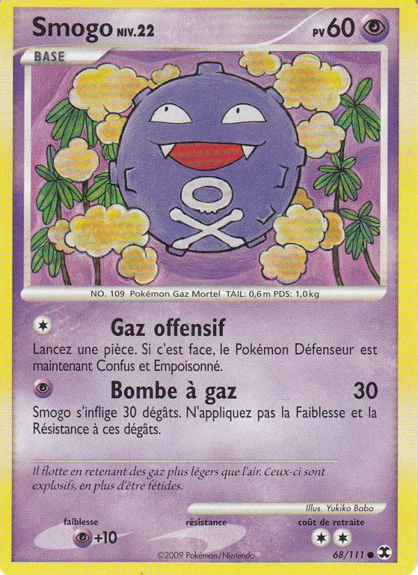 Smogo Niv. 22 68 — Rising Rivals (French Pokémon TCG card)