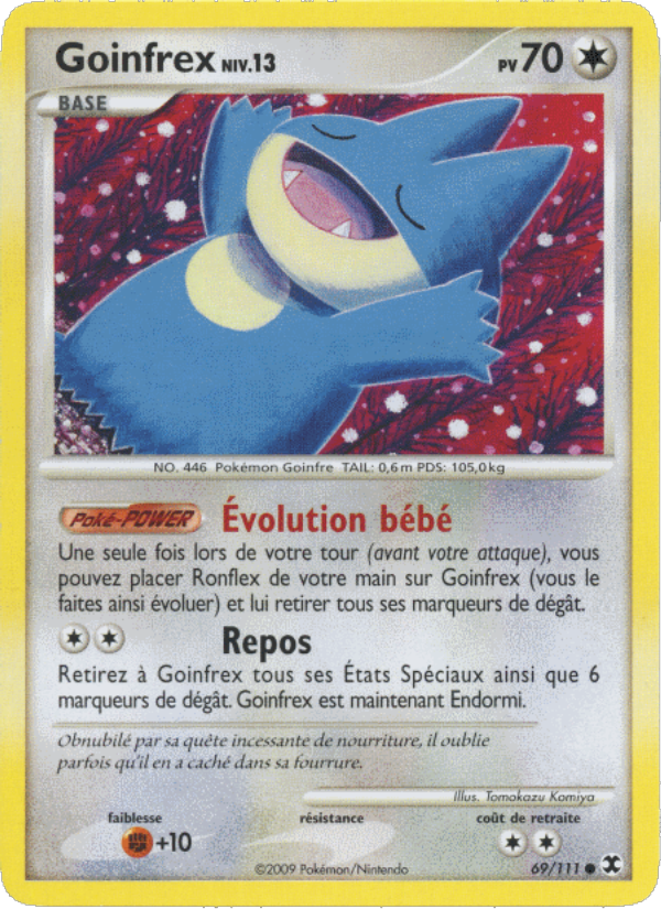 Goinfrex Niv. 13 69 — Rising Rivals (French Pokémon TCG card)
