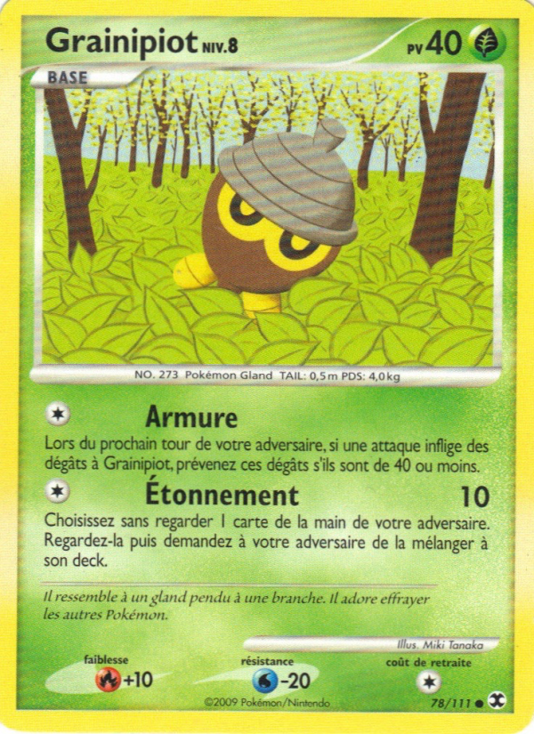 Grainipiot Niv. 8 78 — Rising Rivals (French Pokémon TCG card)
