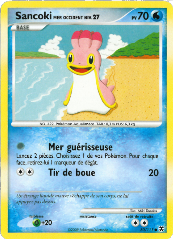 Sancoki Mer Occident Niv. 27 80 — Rising Rivals (French Pokémon TCG card)