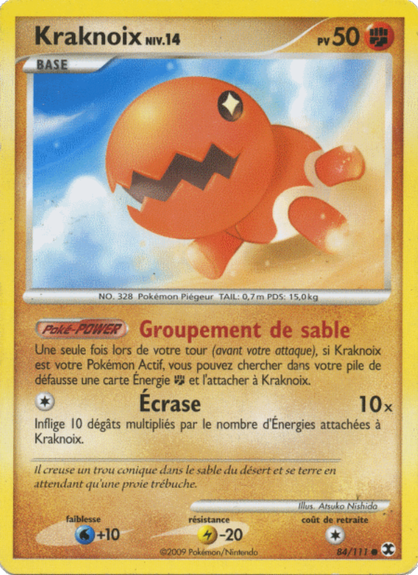 Kraknoix Niv. 14 84 — Rising Rivals (French Pokémon TCG card)