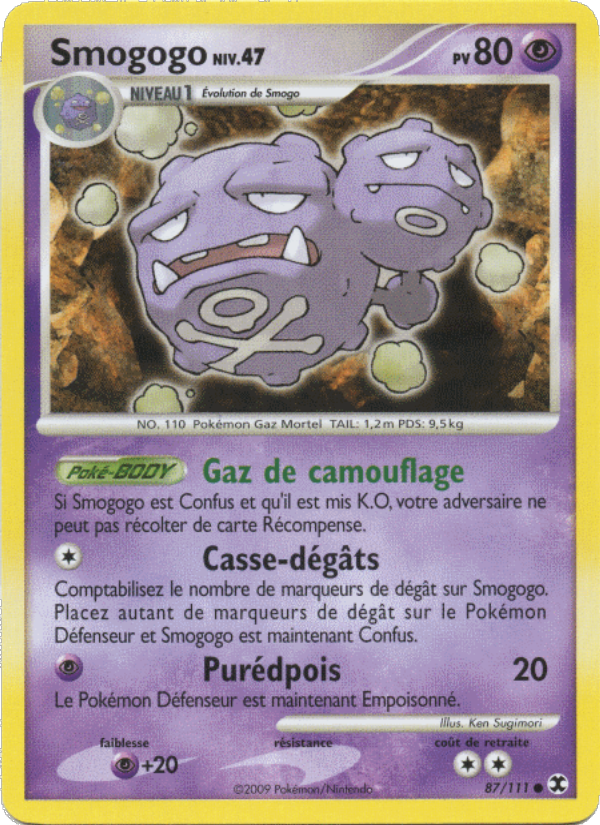 Smogogo Niv. 47 87 — Rising Rivals (French Pokémon TCG card)