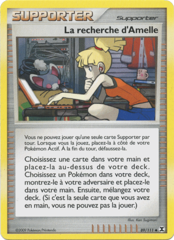 La recherche d'Amelle 89 — Rising Rivals (French Pokémon TCG card)