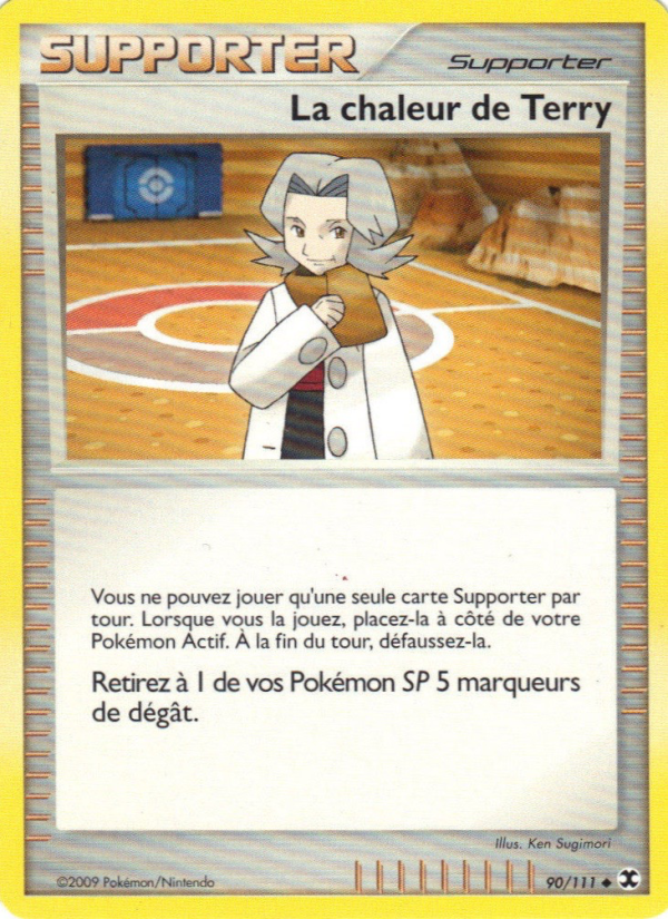 La chaleur de Terry 90 — Rising Rivals (French Pokémon TCG card)