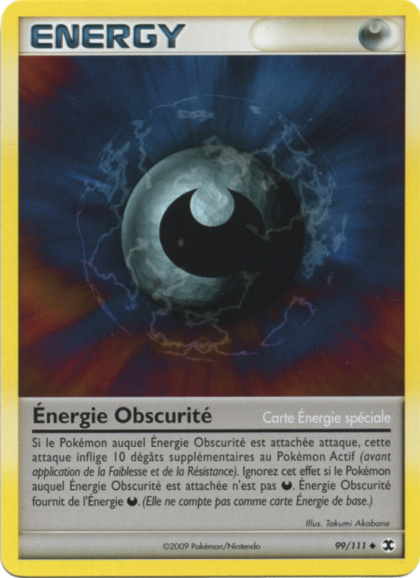 Énergie Obscurité 99 — Rising Rivals (French Pokémon TCG card)