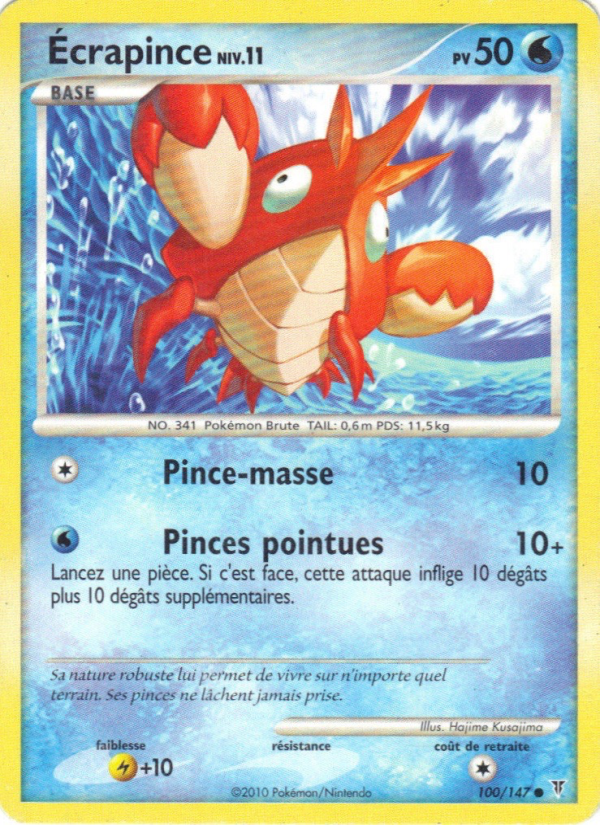 Écrapince 100 — Supreme Victors (French Pokémon TCG card)