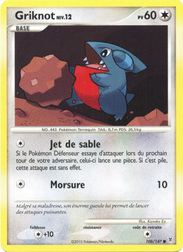 Griknot 106 — Supreme Victors (French Pokémon TCG card)