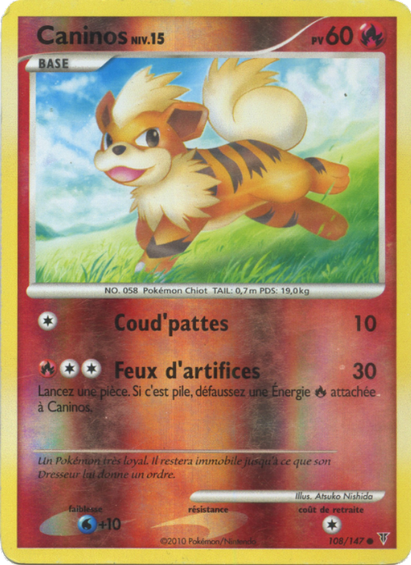 Caninos 108 — Supreme Victors (French Pokémon TCG card)
