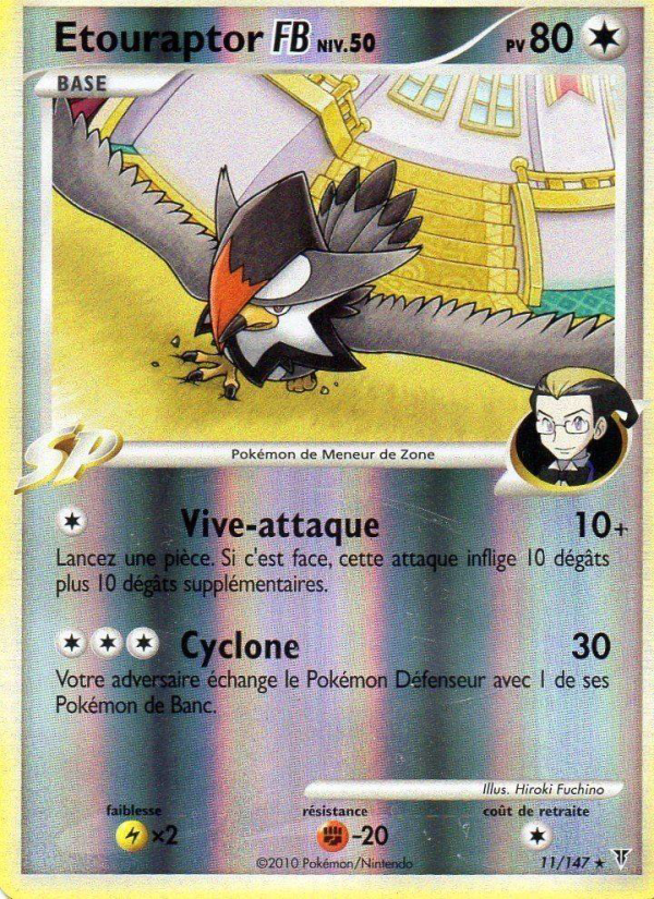 Etouraptor  11 — Supreme Victors (French Pokémon TCG card)