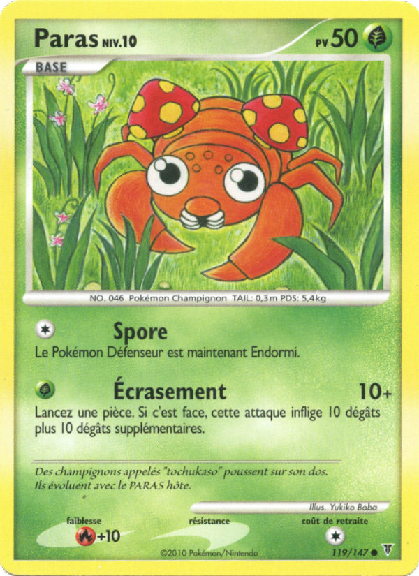 Paras 119 — Supreme Victors (French Pokémon TCG card)