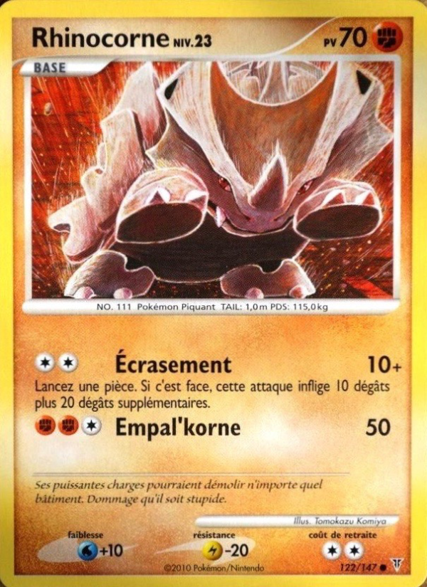 Rhinocorne 122 — Supreme Victors (French Pokémon TCG card)
