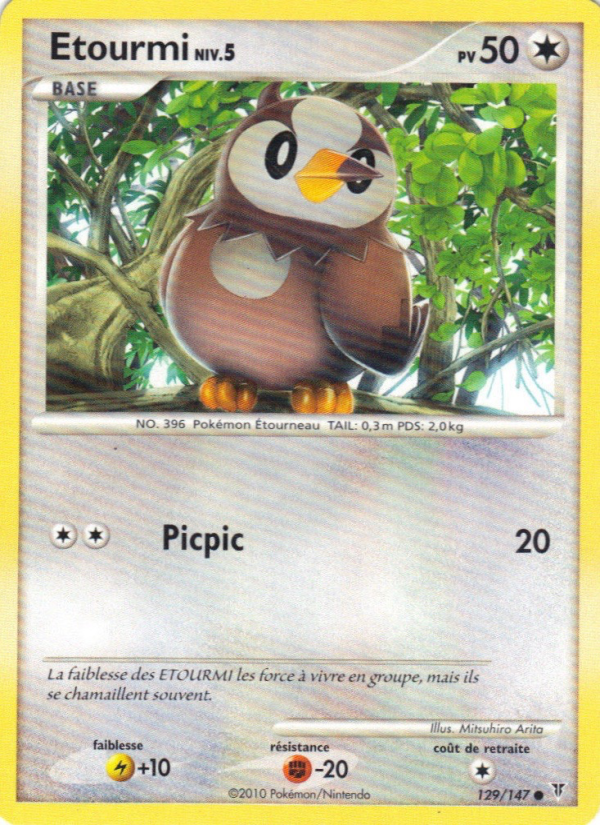 Etourmi 129 — Supreme Victors (French Pokémon TCG card)