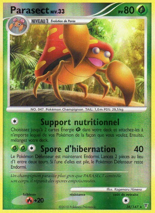 Parasect 38 — Supreme Victors (French Pokémon TCG card)