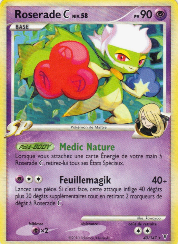 Roserade  40 — Supreme Victors (French Pokémon TCG card)