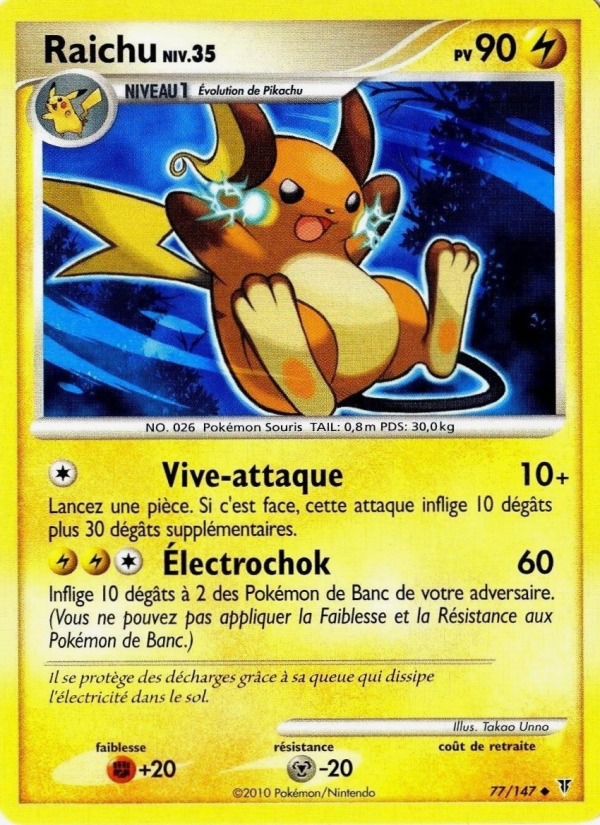 Raichu 77 — Supreme Victors (French Pokémon TCG card)