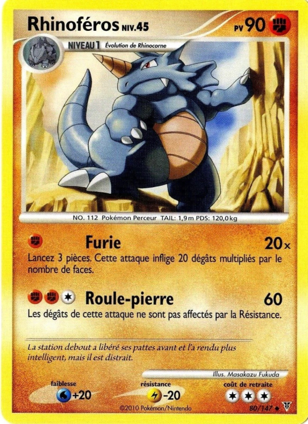 Rhinoféros 80 — Supreme Victors (French Pokémon TCG card)