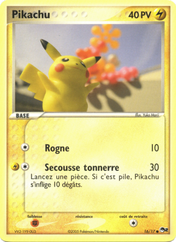 Pikachu 16 — POP Series 2 (French Pokémon TCG card)