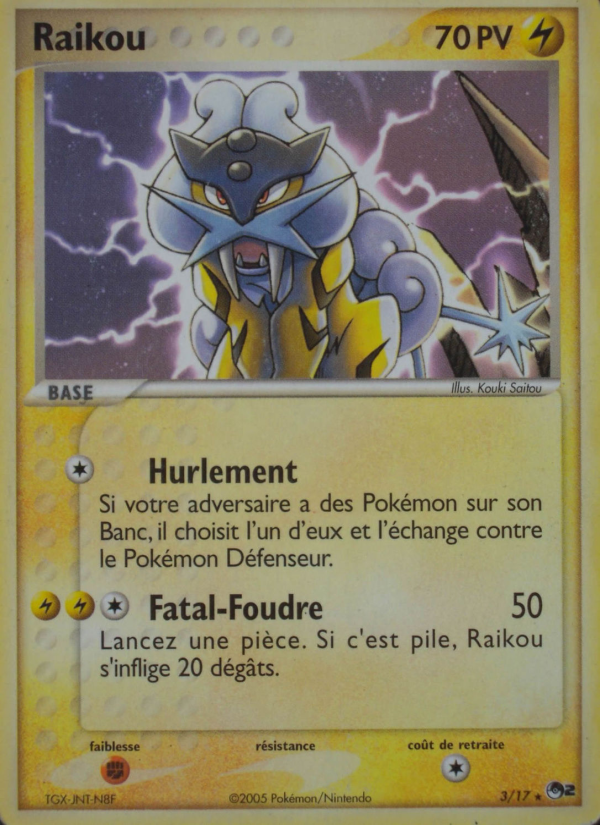 Raikou 3 — POP Series 2 (French Pokémon TCG card)