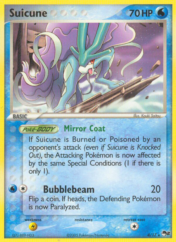 Suicune 4 — POP Series 2 (French Pokémon TCG card)