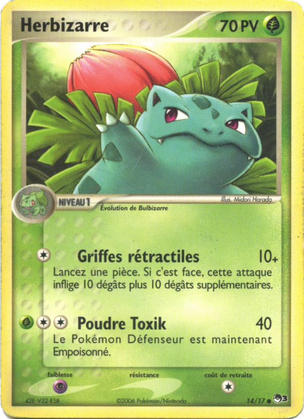 Herbizarre 14 — POP Series 3 (French Pokémon TCG card)