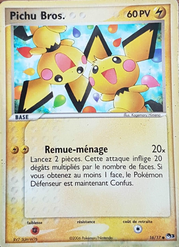 Pichu Bros. 16 — POP Series 3 (French Pokémon TCG card)