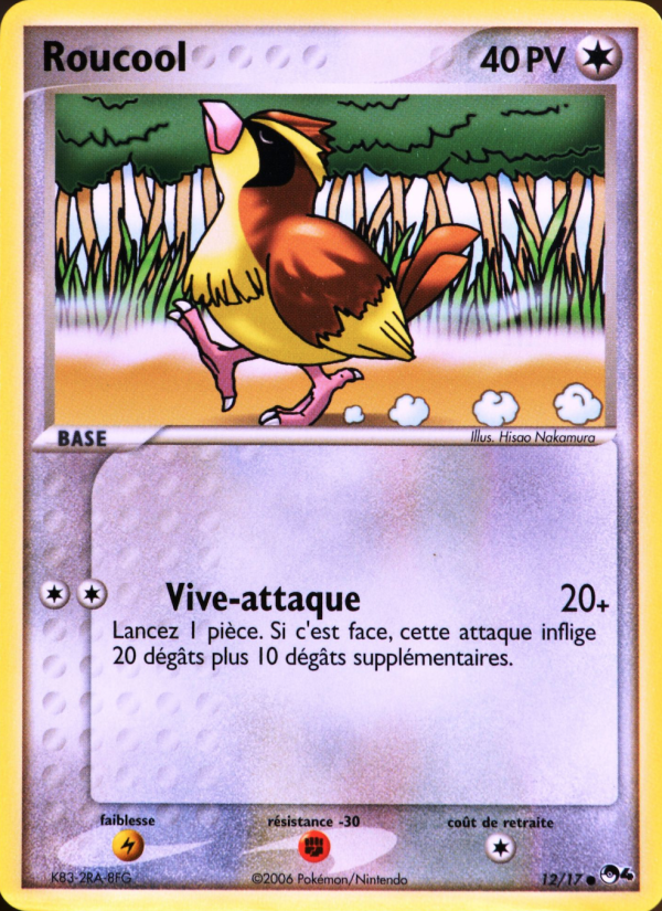 Roucool 12 — POP Series 4 (French Pokémon TCG card)