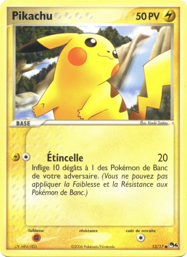 Pikachu 13 — POP Series 4 (French Pokémon TCG card)