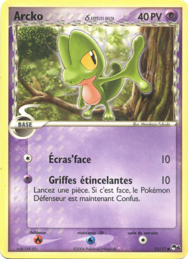 Arcko δ 15 — POP Series 4 (French Pokémon TCG card)