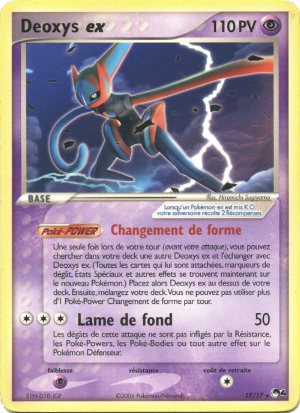 Deoxys ex 17 — POP Series 4 (French Pokémon TCG card)