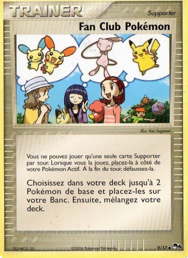 Fan Club Pokémon 9 — POP Series 4 (French Pokémon TCG card)