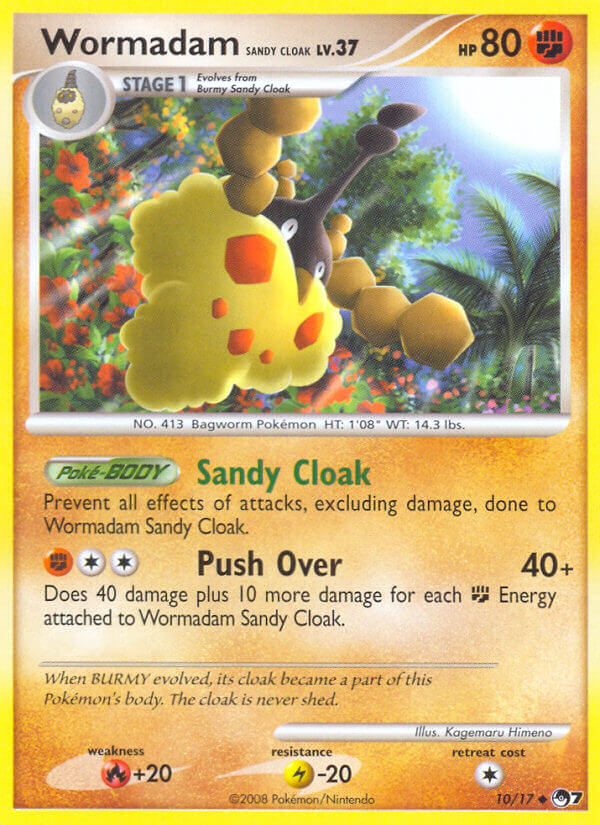 Wormadam Sandy Cloak 10 — POP Series 7 (French Pokémon TCG card)