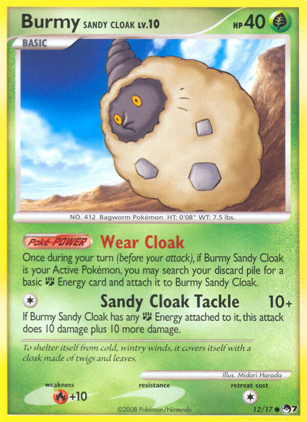 Burmy Sandy Cloak 12 — POP Series 7 (French Pokémon TCG card)
