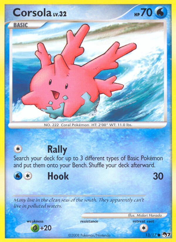 Corsola 13 — POP Series 7 (French Pokémon TCG card)