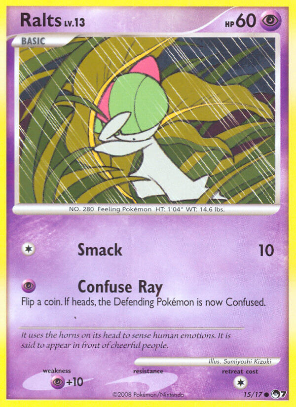 Ralts 15 — POP Series 7 (French Pokémon TCG card)