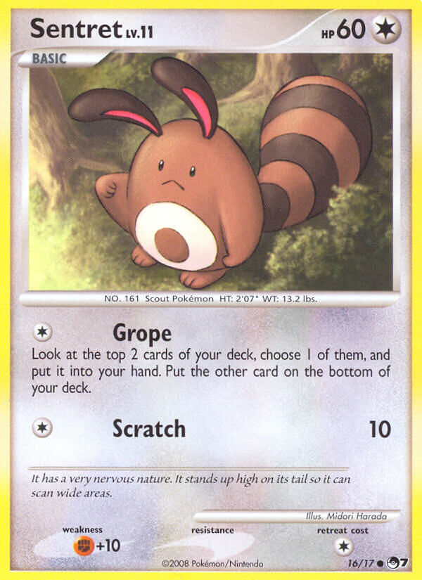 Sentret 16 — POP Series 7 (French Pokémon TCG card)