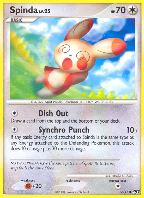 Spinda 17 — POP Series 7 (French Pokémon TCG card)