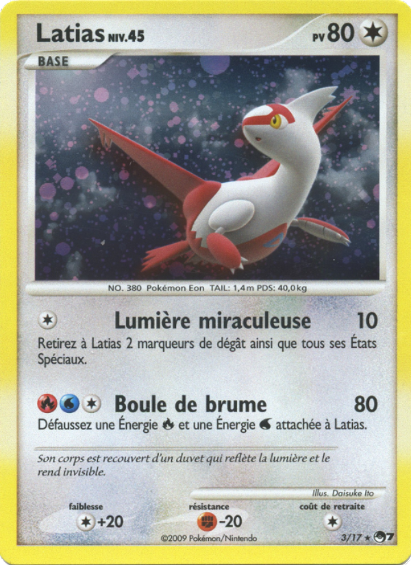 Latias 3 — POP Series 7 (French Pokémon TCG card)