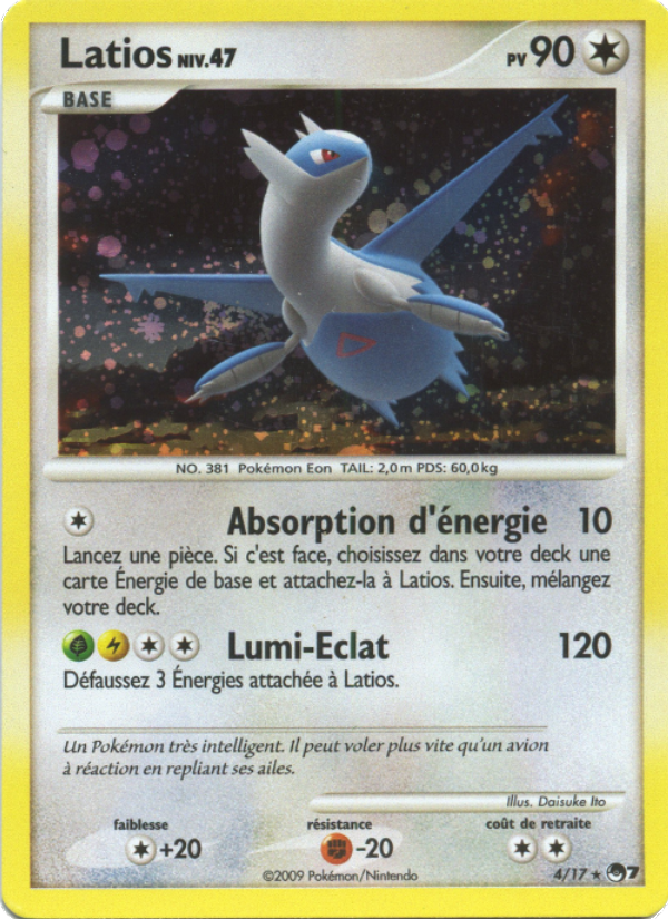 Latios 4 — POP Series 7 (French Pokémon TCG card)