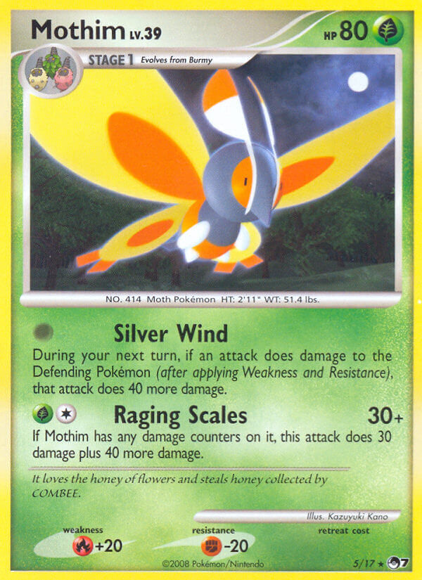 Mothim 5 — POP Series 7 (French Pokémon TCG card)
