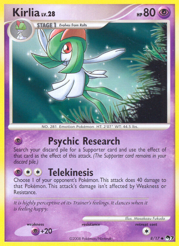 Kirlia 8 — POP Series 7 (French Pokémon TCG card)