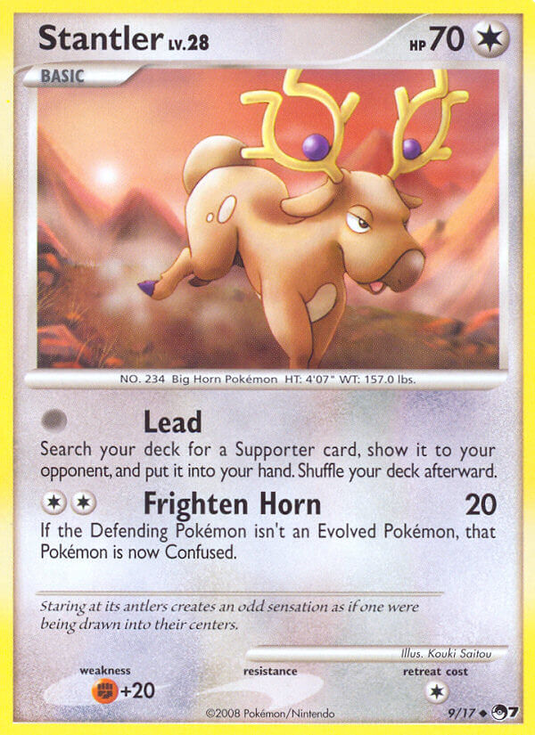 Stantler 9 — POP Series 7 (French Pokémon TCG card)